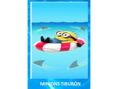 Toalla Playa Minions Tiburón